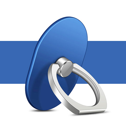 Fingerring Ständer Smartphone Halter Halterung Universal Z06 Blau