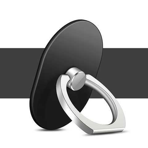 Fingerring Ständer Smartphone Halter Halterung Universal Z06 Schwarz