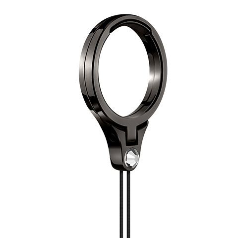 Fingerring Ständer Smartphone Halter Halterung Universal Z17 Schwarz