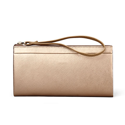 Handtasche Clutch Handbag Leder Silkworm Universal Gold