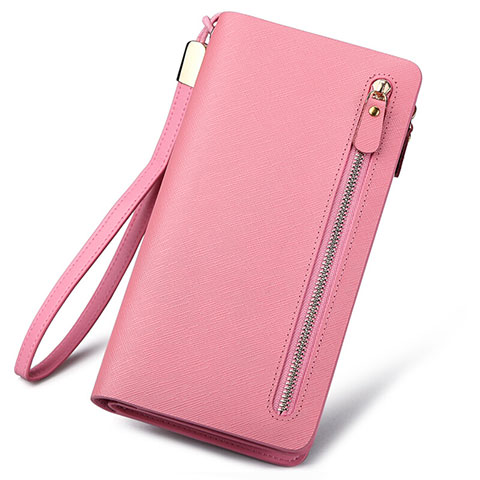 Handtasche Clutch Handbag Leder Silkworm Universal T01 Rosa