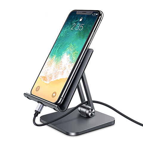 Handy Ständer Smartphone Halter Halterung Stand Universal K04 Schwarz