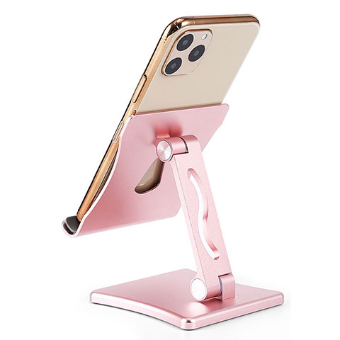 Handy Ständer Smartphone Halter Halterung Stand Universal K32 Rosegold