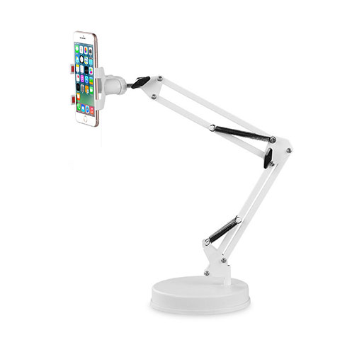 Handy Ständer Smartphone Halter Halterung Stand Universal K34 Weiß