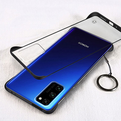 Handyhülle Hülle Crystal Hartschalen Tasche Schutzhülle H01 für Huawei Honor 30 Lite 5G Schwarz