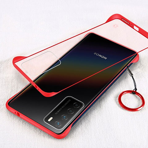 Handyhülle Hülle Crystal Hartschalen Tasche Schutzhülle H01 für Huawei Honor Play4 5G Rot