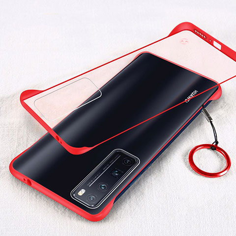 Handyhülle Hülle Crystal Hartschalen Tasche Schutzhülle H01 für Huawei Nova 7 Pro 5G Rot