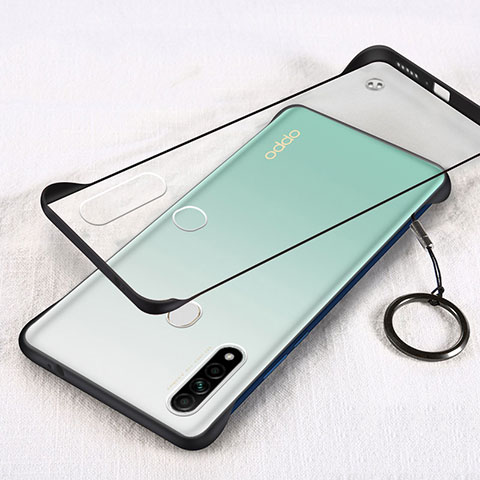 Handyhülle Hülle Crystal Hartschalen Tasche Schutzhülle H01 für Oppo A8 Schwarz