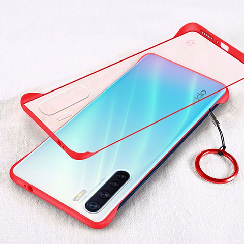 Handyhülle Hülle Crystal Hartschalen Tasche Schutzhülle H01 für Oppo A91 Rot