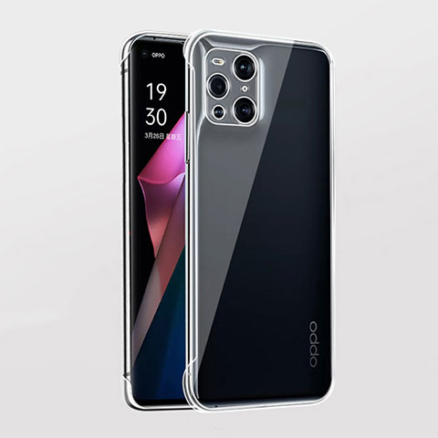 Handyhülle Hülle Crystal Hartschalen Tasche Schutzhülle H01 für Oppo Find X3 Pro 5G Klar