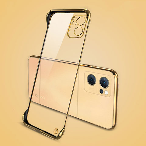 Handyhülle Hülle Crystal Hartschalen Tasche Schutzhülle H01 für Oppo Reno7 SE 5G Gold