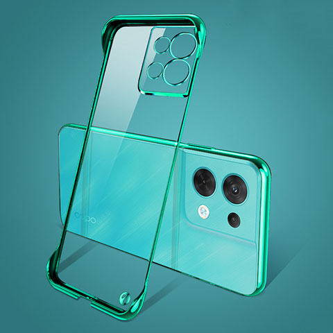 Handyhülle Hülle Crystal Hartschalen Tasche Schutzhülle H01 für Oppo Reno8 Pro 5G Grün