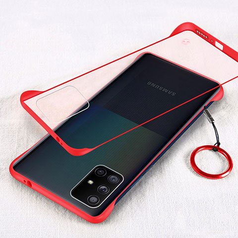 Handyhülle Hülle Crystal Hartschalen Tasche Schutzhülle H01 für Samsung Galaxy A71 5G Rot