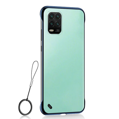 Handyhülle Hülle Crystal Hartschalen Tasche Schutzhülle H01 für Xiaomi Mi 10 Lite Blau