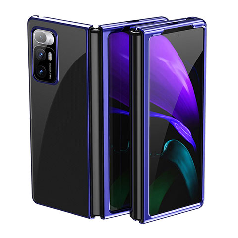 Handyhülle Hülle Crystal Hartschalen Tasche Schutzhülle H01 für Xiaomi Mix Fold 5G Blau