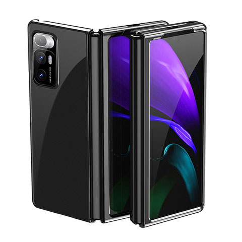 Handyhülle Hülle Crystal Hartschalen Tasche Schutzhülle H01 für Xiaomi Mix Fold 5G Schwarz