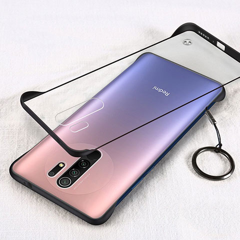 Handyhülle Hülle Crystal Hartschalen Tasche Schutzhülle H01 für Xiaomi Redmi 9 Schwarz