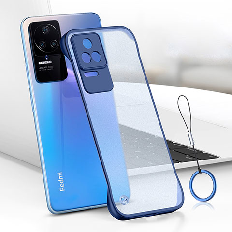 Handyhülle Hülle Crystal Hartschalen Tasche Schutzhülle H01 für Xiaomi Redmi K40S 5G Blau