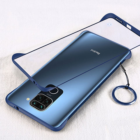 Handyhülle Hülle Crystal Hartschalen Tasche Schutzhülle H01 für Xiaomi Redmi Note 9 Blau