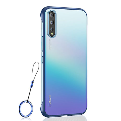 Handyhülle Hülle Crystal Hartschalen Tasche Schutzhülle H02 für Huawei Enjoy 10S Blau