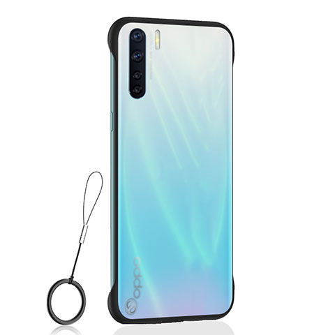 Handyhülle Hülle Crystal Hartschalen Tasche Schutzhülle H02 für Oppo A91 Schwarz