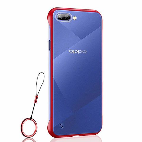 Handyhülle Hülle Crystal Hartschalen Tasche Schutzhülle H02 für Oppo AX5 Rot