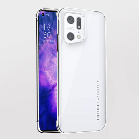 Handyhülle Hülle Crystal Hartschalen Tasche Schutzhülle H02 für Oppo Find X5 Pro 5G Klar