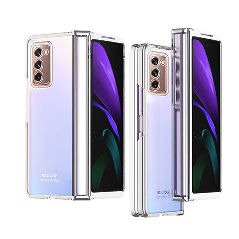 Handyhülle Hülle Crystal Hartschalen Tasche Schutzhülle H02 für Samsung Galaxy Z Fold2 5G Klar