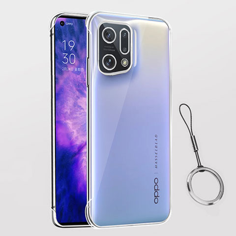 Handyhülle Hülle Crystal Hartschalen Tasche Schutzhülle H03 für Oppo Find X5 5G Klar