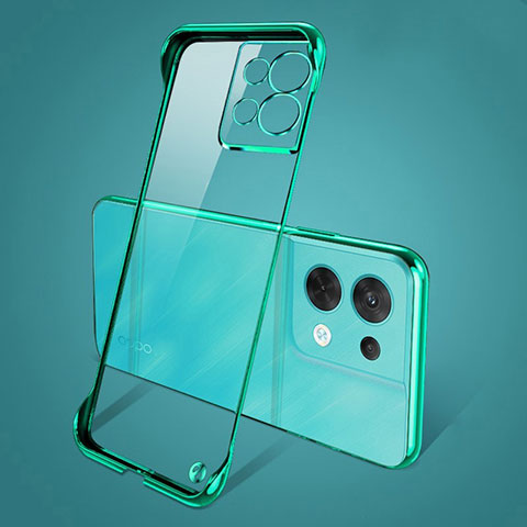 Handyhülle Hülle Crystal Hartschalen Tasche Schutzhülle H03 für Oppo Reno8 Pro+ Plus 5G Grün