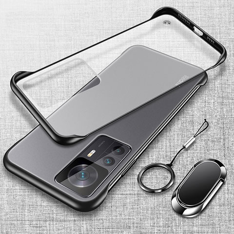 Handyhülle Hülle Crystal Hartschalen Tasche Schutzhülle H03 für Xiaomi Mi 12T 5G Schwarz