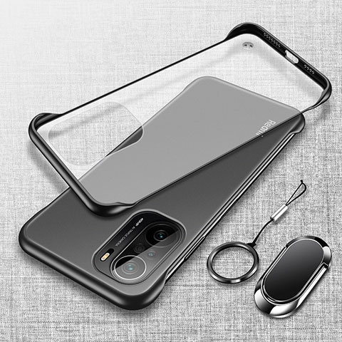 Handyhülle Hülle Crystal Hartschalen Tasche Schutzhülle H03 für Xiaomi Poco F3 5G Schwarz