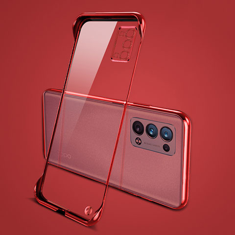 Handyhülle Hülle Crystal Hartschalen Tasche Schutzhülle H04 für Oppo Reno6 Pro 5G Rot