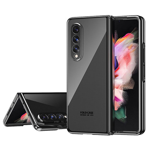 Handyhülle Hülle Crystal Hartschalen Tasche Schutzhülle H04 für Samsung Galaxy Z Fold3 5G Schwarz