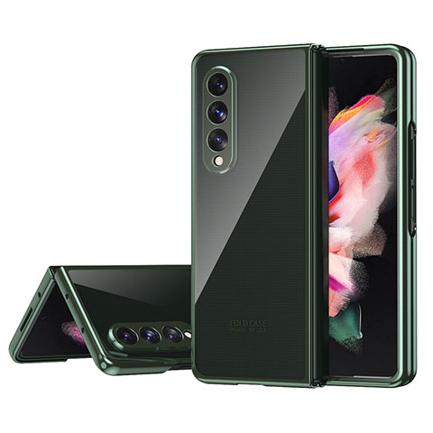 Handyhülle Hülle Crystal Hartschalen Tasche Schutzhülle H04 für Samsung Galaxy Z Fold4 5G Grün