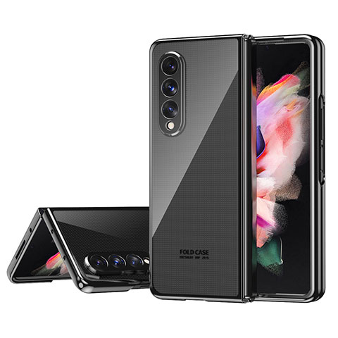 Handyhülle Hülle Crystal Hartschalen Tasche Schutzhülle H04 für Samsung Galaxy Z Fold4 5G Schwarz