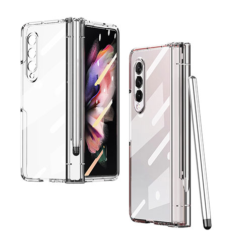 Handyhülle Hülle Crystal Hartschalen Tasche Schutzhülle H07 für Samsung Galaxy Z Fold3 5G Klar