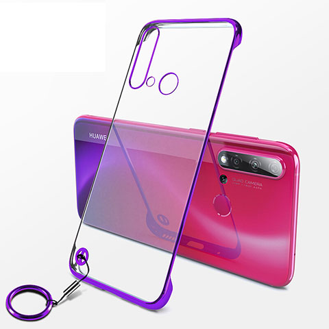 Handyhülle Hülle Crystal Hartschalen Tasche Schutzhülle K01 für Huawei P20 Lite (2019) Violett