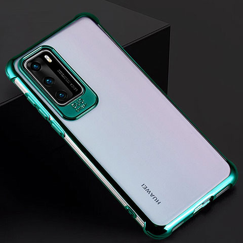 Handyhülle Hülle Crystal Hartschalen Tasche Schutzhülle N01 für Huawei P40 Grün