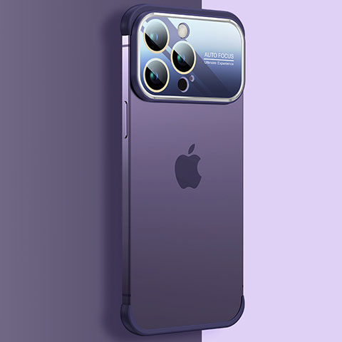 Handyhülle Hülle Crystal Hartschalen Tasche Schutzhülle QC4 für Apple iPhone 14 Pro Max Violett