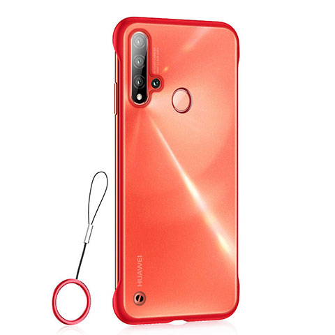 Handyhülle Hülle Crystal Hartschalen Tasche Schutzhülle S01 für Huawei Nova 5i Rot