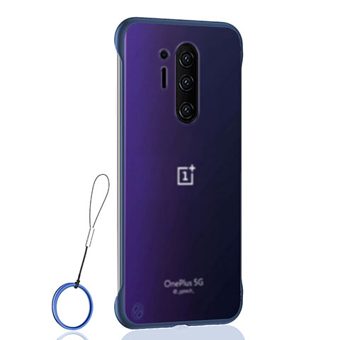 Handyhülle Hülle Crystal Hartschalen Tasche Schutzhülle S01 für OnePlus 8 Pro Blau