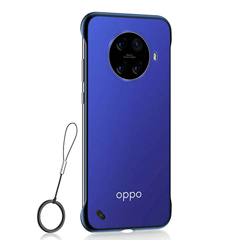 Handyhülle Hülle Crystal Hartschalen Tasche Schutzhülle S01 für Oppo Ace2 Blau