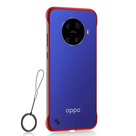 Handyhülle Hülle Crystal Hartschalen Tasche Schutzhülle S01 für Oppo Ace2 Rot