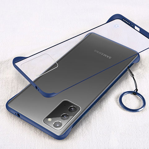 Handyhülle Hülle Crystal Hartschalen Tasche Schutzhülle S01 für Samsung Galaxy Note 20 5G Blau