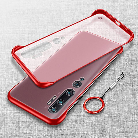 Handyhülle Hülle Crystal Hartschalen Tasche Schutzhülle S01 für Xiaomi Mi Note 10 Rot