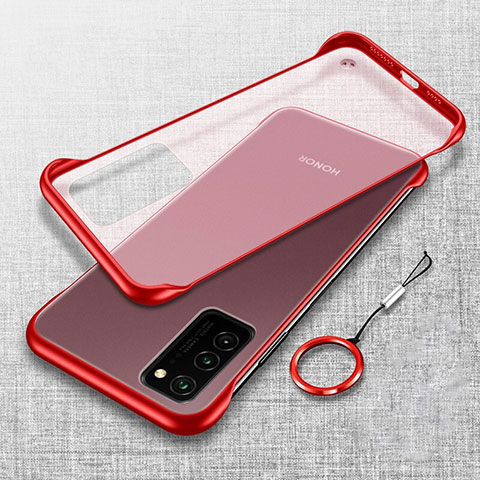 Handyhülle Hülle Crystal Hartschalen Tasche Schutzhülle S02 für Huawei Honor V30 Pro 5G Rot