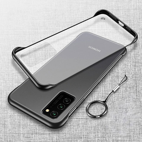 Handyhülle Hülle Crystal Hartschalen Tasche Schutzhülle S02 für Huawei Honor View 30 5G Schwarz