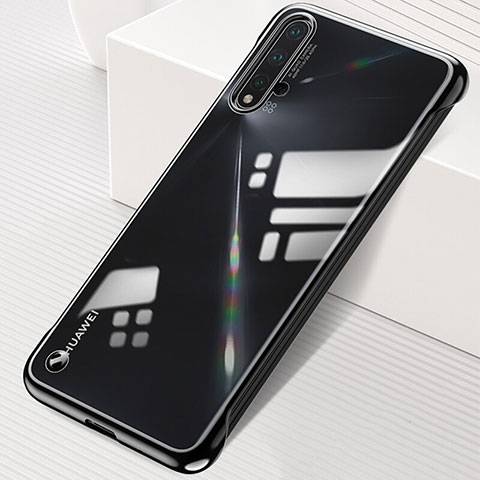 Handyhülle Hülle Crystal Hartschalen Tasche Schutzhülle S02 für Huawei Nova 5 Pro Schwarz