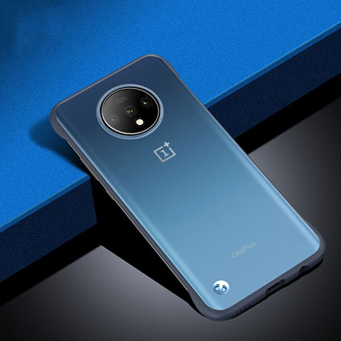 Handyhülle Hülle Crystal Hartschalen Tasche Schutzhülle S02 für OnePlus 7T Blau